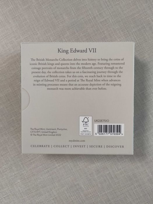 Британски монарси Великобритания 1 унция Сребърна монета Proof