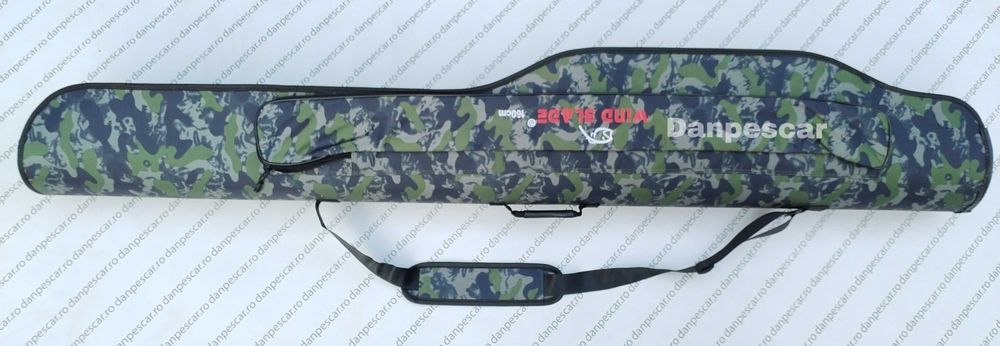 Geanta HUSA WB rigida pentru 3 lansete cu mulinete lungime 160cm