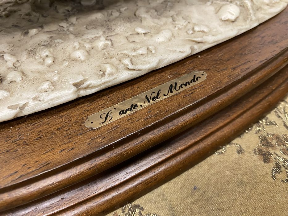 Винтидж статуетка деца на Vespa Италия 1970