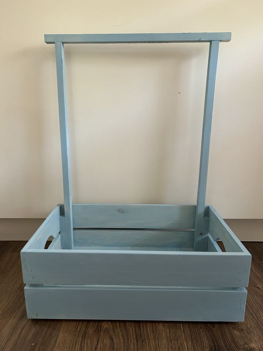 Синьо бебешко гардеробче за кръщене, погача , изписване