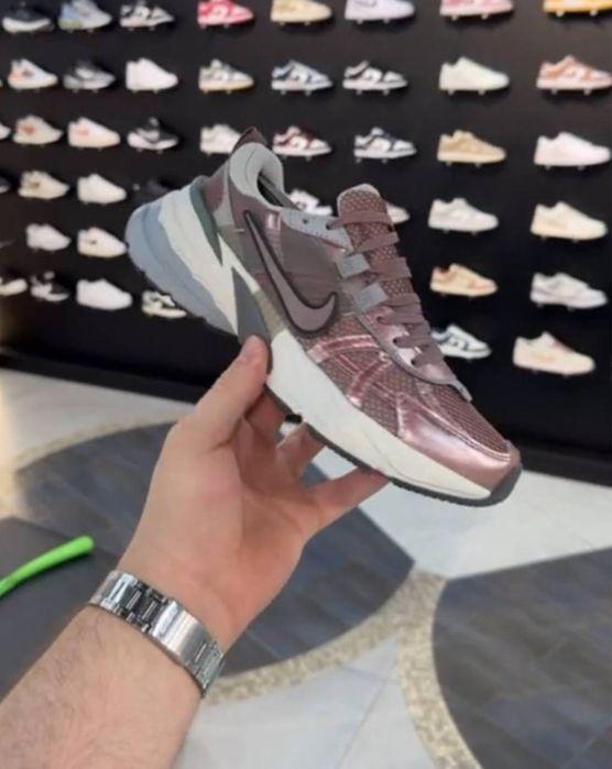 Спортивные кроссовки розовые NikeV2K женские high quality бег спорт
