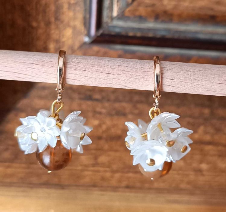 обеци от мъниста