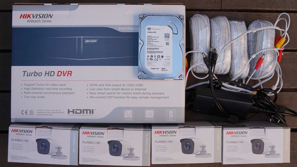 Sistem de Supraveghere Video Hikvision rezolutie 5Mp infrarosu 20m NOU