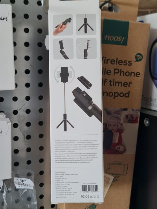 Selfie stick samsung de calitate bluetooth trepied telecomanda