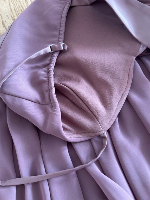 Rochie elegantă mov ocazie nuntă/botez un umăr, L/40