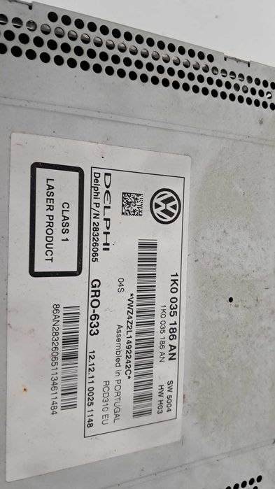 cd player VW Passat B7 an 2012 cod 1K0035186AN