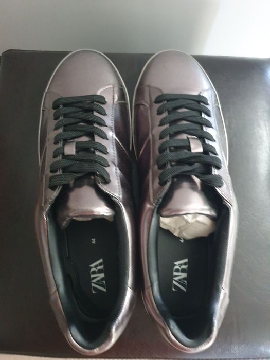 Adidasi barbati Zara din piele metal noi 44