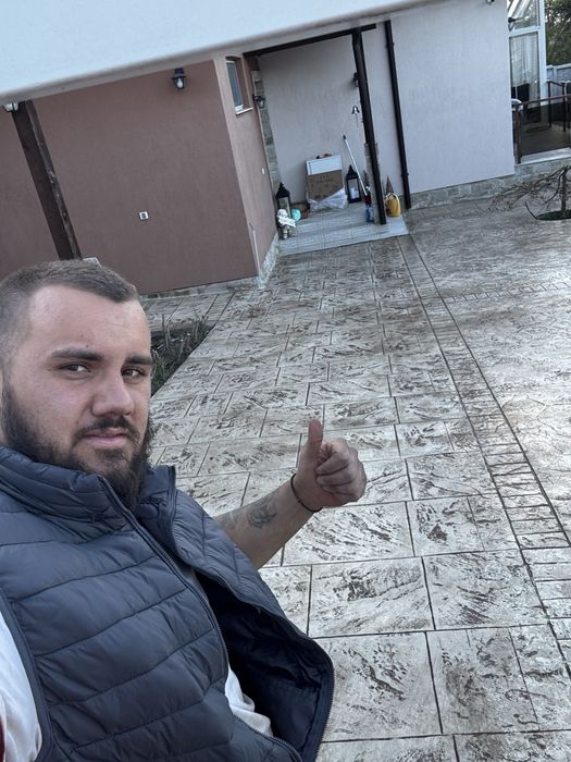 USA Щампован бетон . Ресан и шлайфан