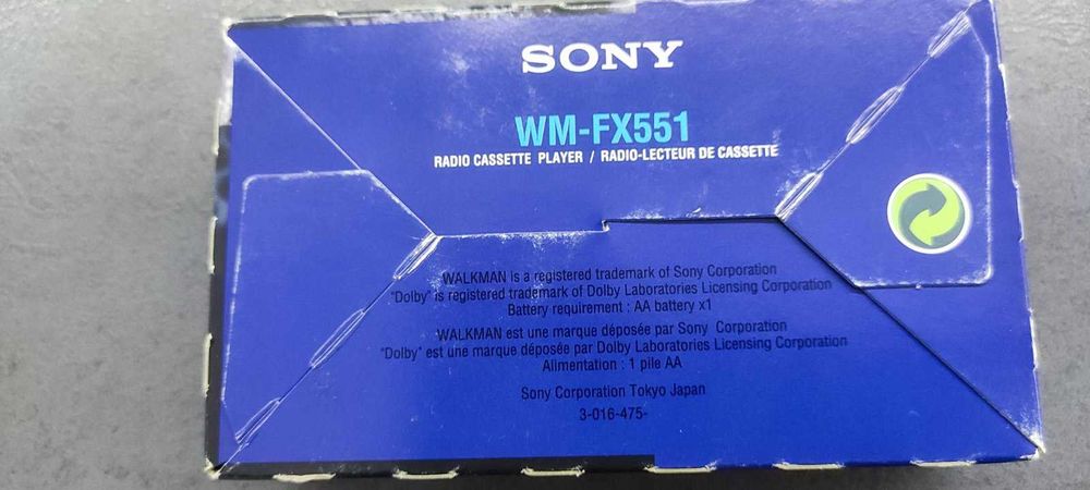 SONY WALKMAN Radio Cassette Player WM-FX551 Limited Edition