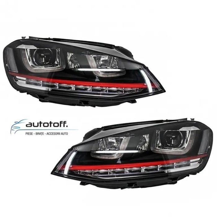 Faruri LED 3D VW Golf 7 (2012-2017) GTI Design