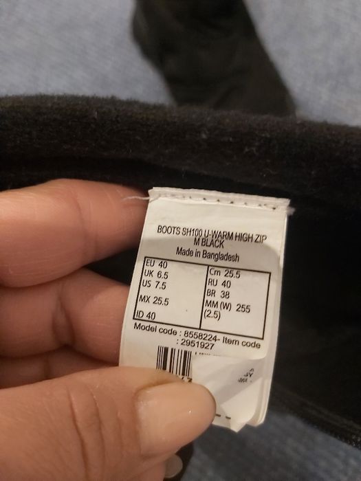 Cizme ghete Quechua 40