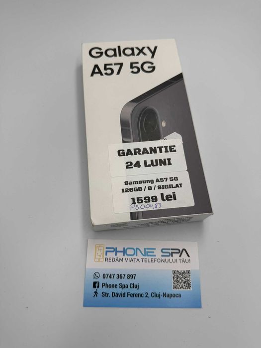 Samsung A57 5G 128Gb,8RAM,SIGILAT,GRI- Din magazin,cu garantie! RATE TBI !
