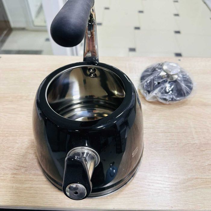 С32/ SMEG Чайник для варочной панели черный /sk152871