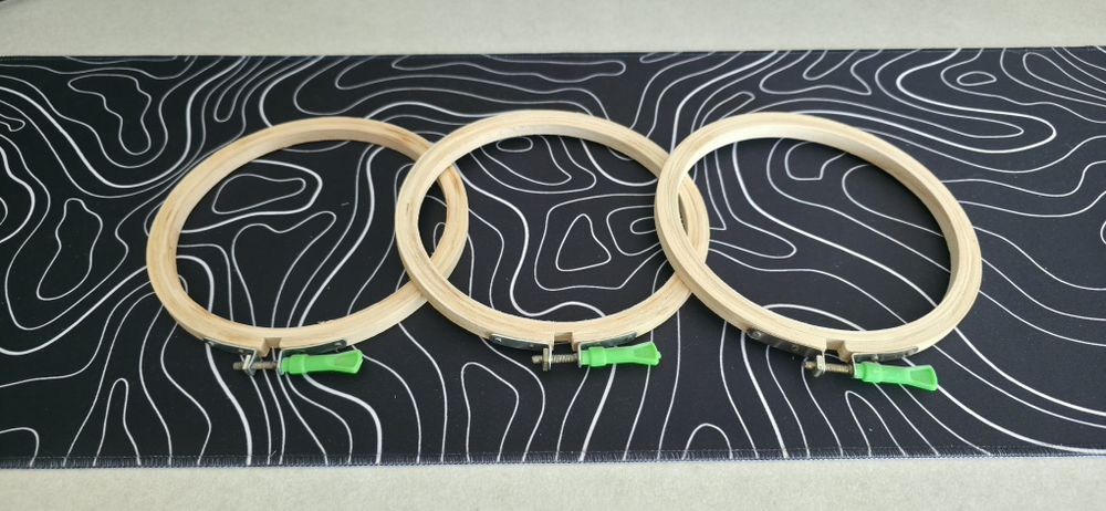 Дървени гергефи за бродерия – Ø 14.5 см