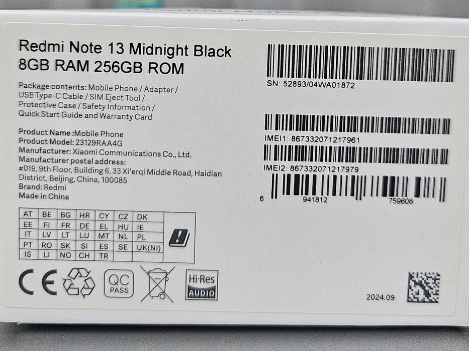 Телефон Redmi Note 13 в отличном состоянии