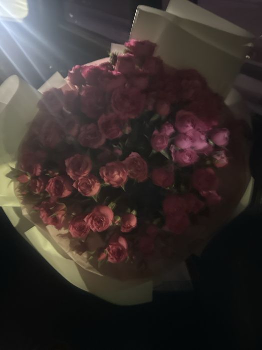 Цветы свежые только что куплено