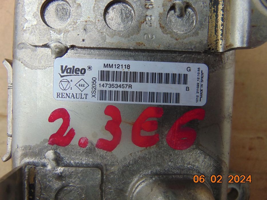 Racitor egr Renault Master 2.3 euro 6 Opel Movano nissan nv400 cod 147353457r