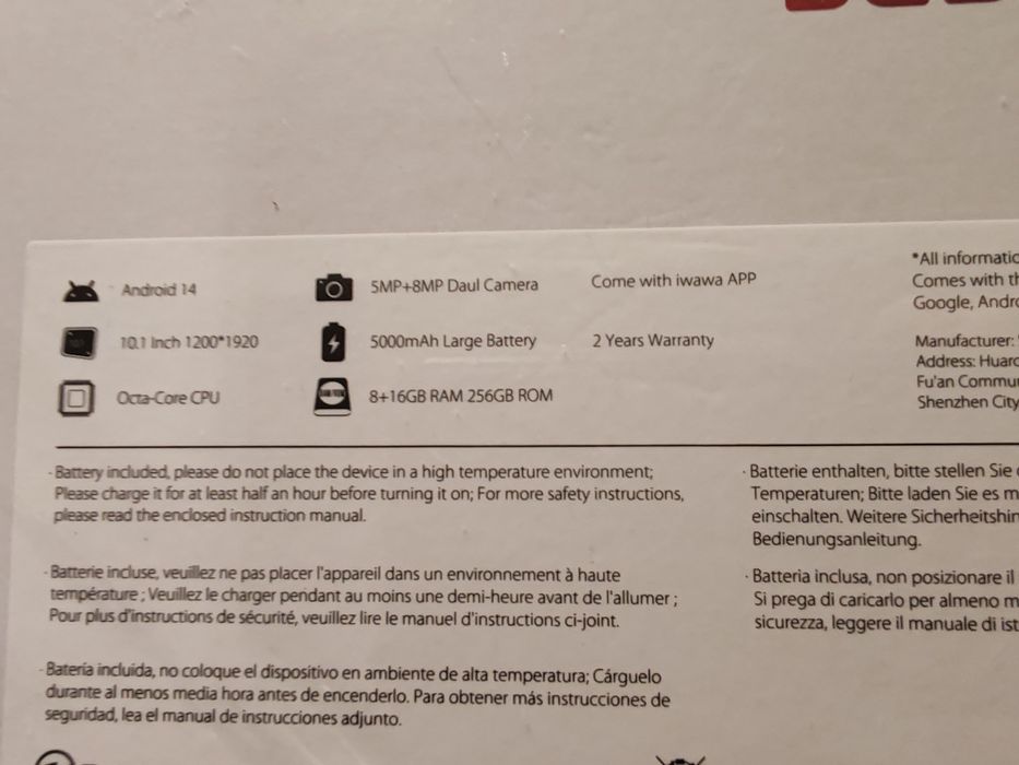 Tabletă BESSTAB A20 de 10 inci Tablete Android 14, tablete Android 24