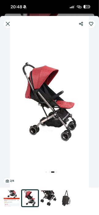 Carucior sport U-Grow Sia, Rosu