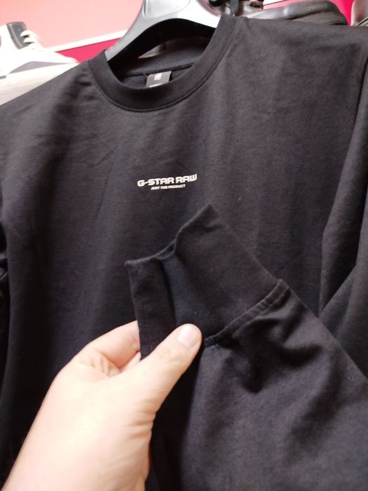 Оригинална блуза G-Star Raw Center M Oversized нова мъжка черна фланел