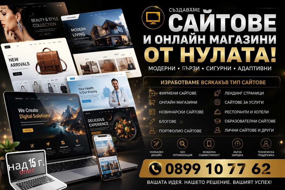 Създаване на сайтове и онлайн магазини