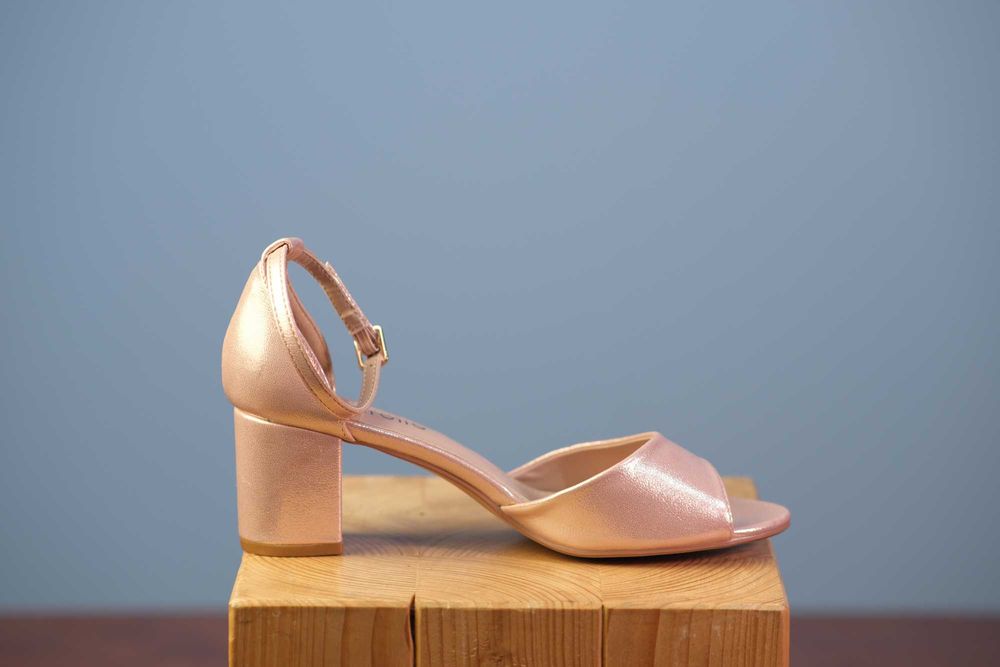 Pantofi Gold Rose de seara/gala/evenimente Toc 5cm