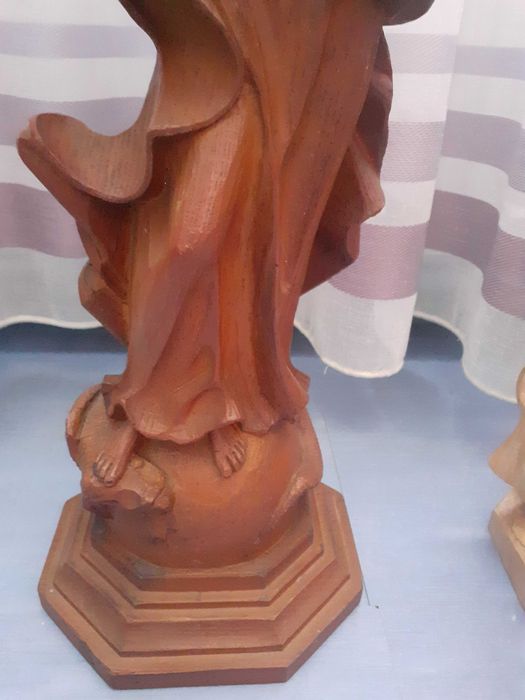 Fecioara Maria statueta lemn 53 cm