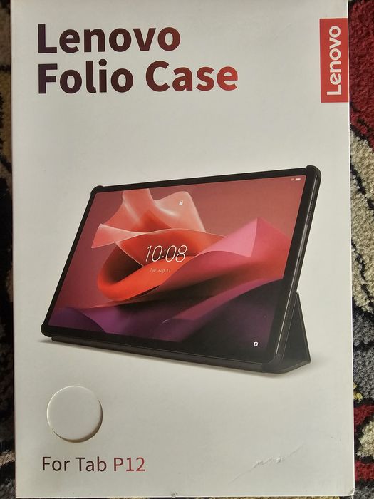 Husa de protectie pentru tableta, Bizon, Compatibil cu Lenovo Tab P12, Policarbonat,Negru,Firma Lenovo