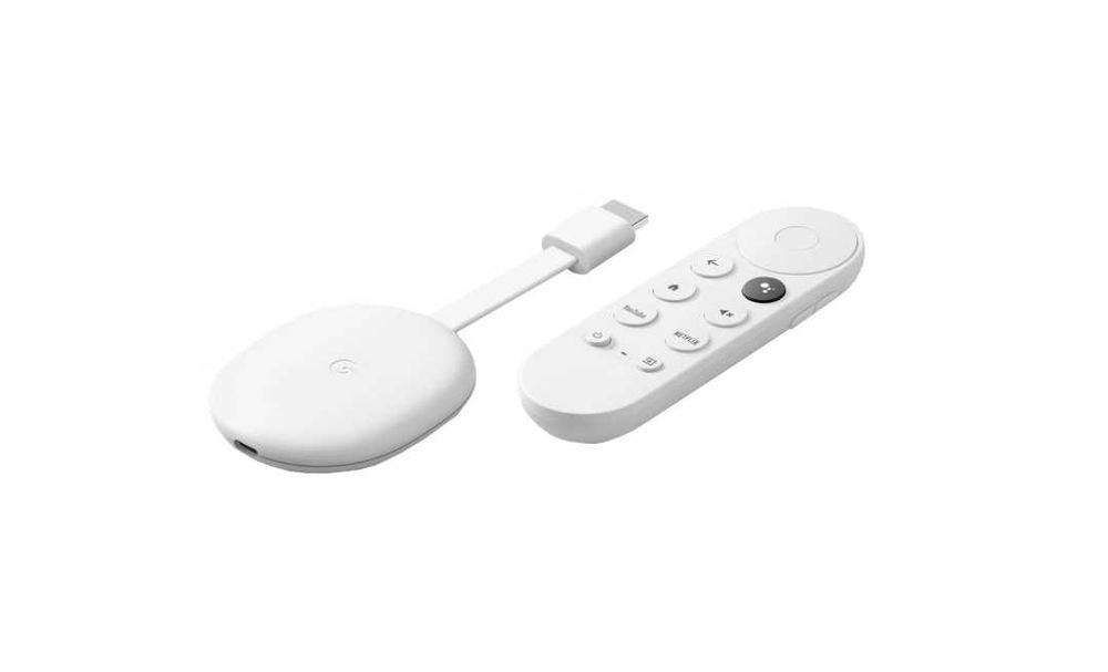 Google Chromecast TV, 4K, HDMI, Bluetooth, Wi-Fi, Alb