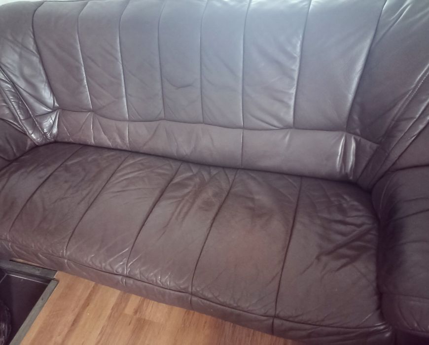 Set piele naturala living 3 bucati