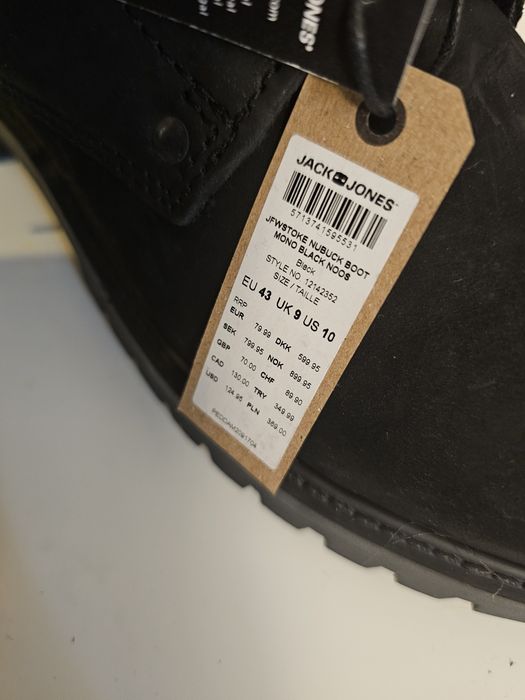 Bocanci piele Jack&Jones marime 43