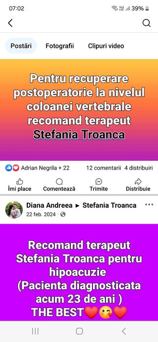 Masaj Kinetoterapie Recuperare  medicala Caracal Slatina Craiova