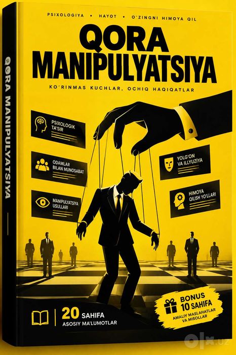 Qora Manipulyatsiya PDF kitobi | 2026 (yangi)