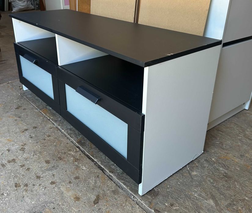 Comoda TV 1,20 m pentru living; Comoda cu 2 sertare; Mic Dulap cu spatii de depozitare