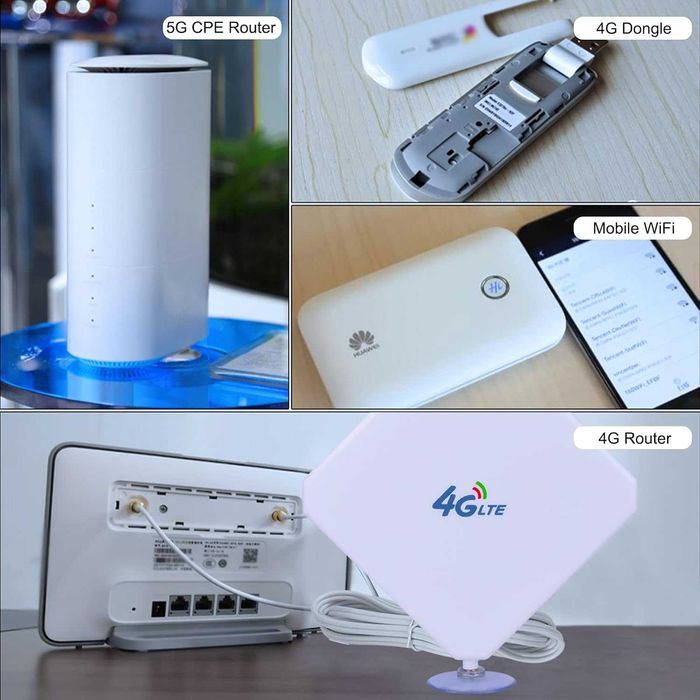 Antenă 35dBi 4G LTE SMA mascul omnidirecțională duală Mimo și amplificator pentru router cu cablu de 2 m pentru router GSM3G4G5G LTE
