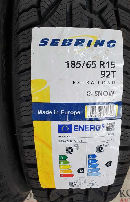 Anvelope noi iarna m+s 185 65 15 Sebring ( by Michelin )