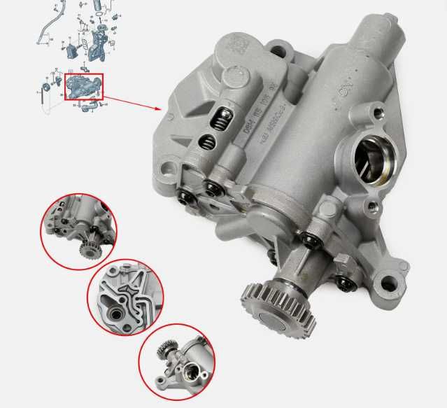Pompa ulei originala OE 2.0 TFSI Audi VW Skoda Seat 06H115105EN