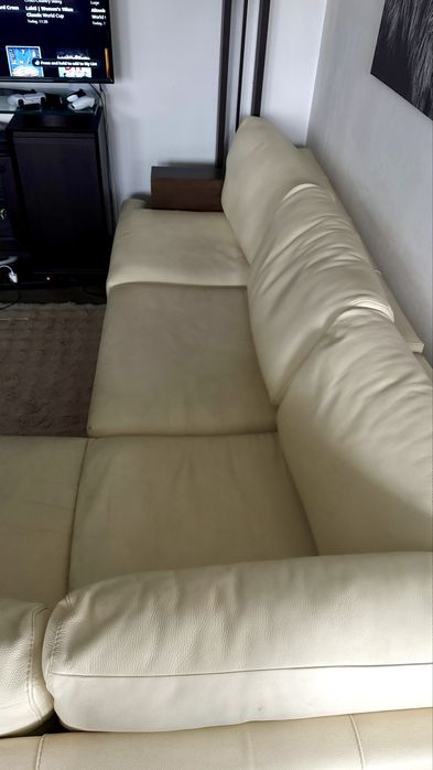 Ъглов диван (кожа)