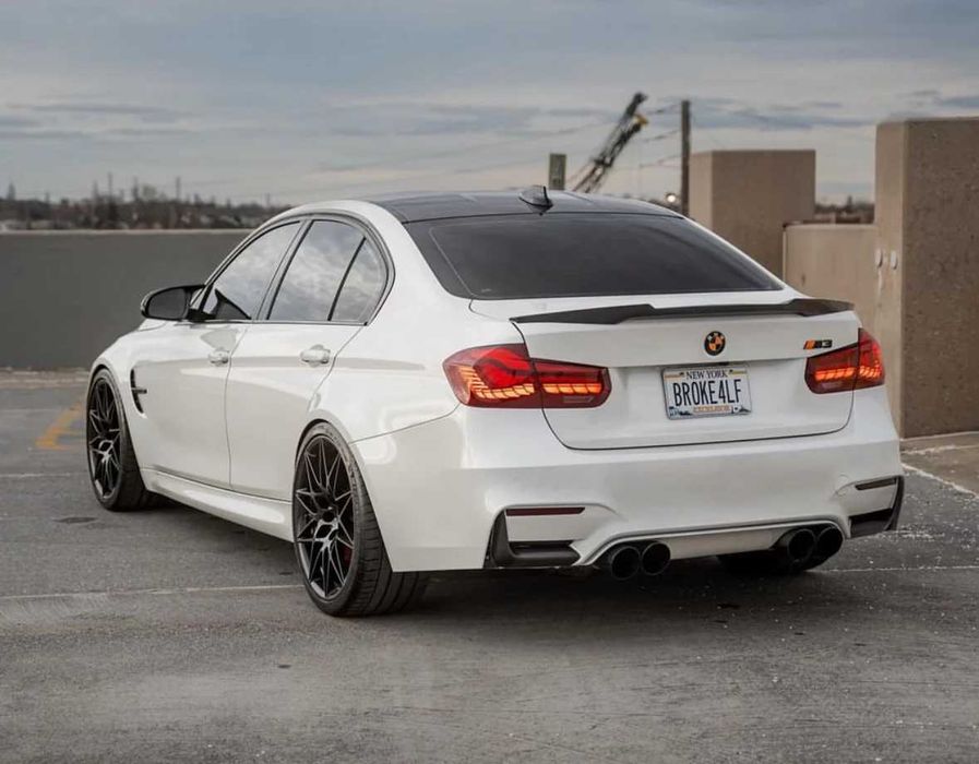 Спойлер лип за багажник - BMW F30, (2012- 18) M4 дизан, боядисан черен гланц, бмв ф30