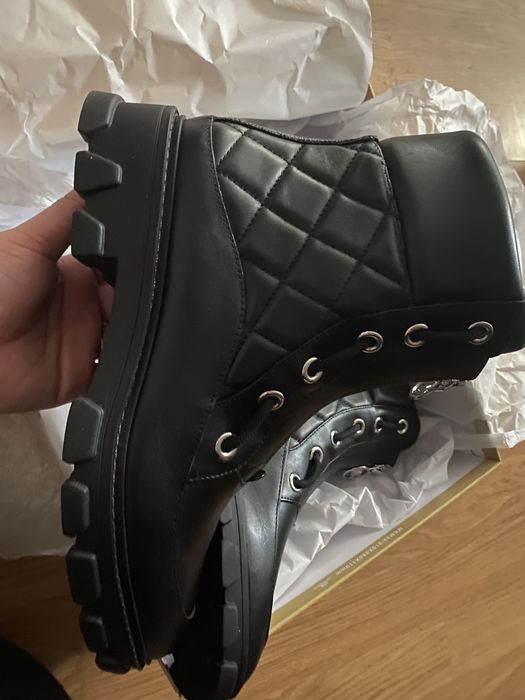 Ghete Michel Kors Piele Noi