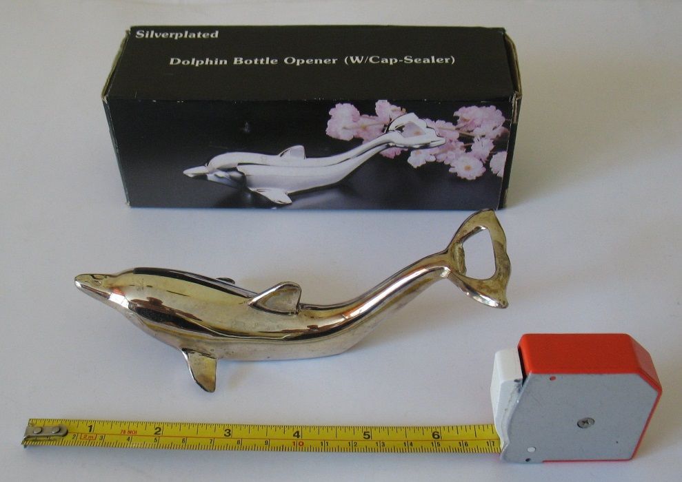 Оригинална отварачка "Делфин" със сребърно покритие