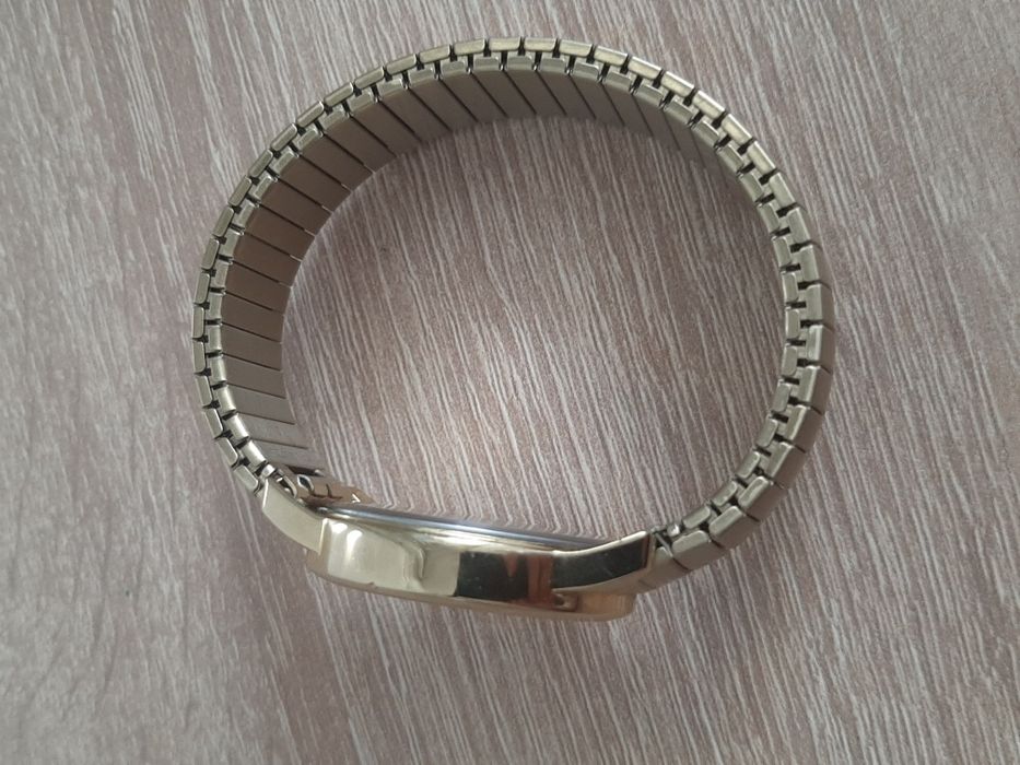 Ceas Timex Easy Reader Gold - Indiglo - Curea Elastică Stare Excelenta