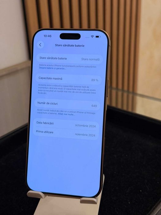 Iphone 16 Pro Max de 256Gb/89% sanatate baterie