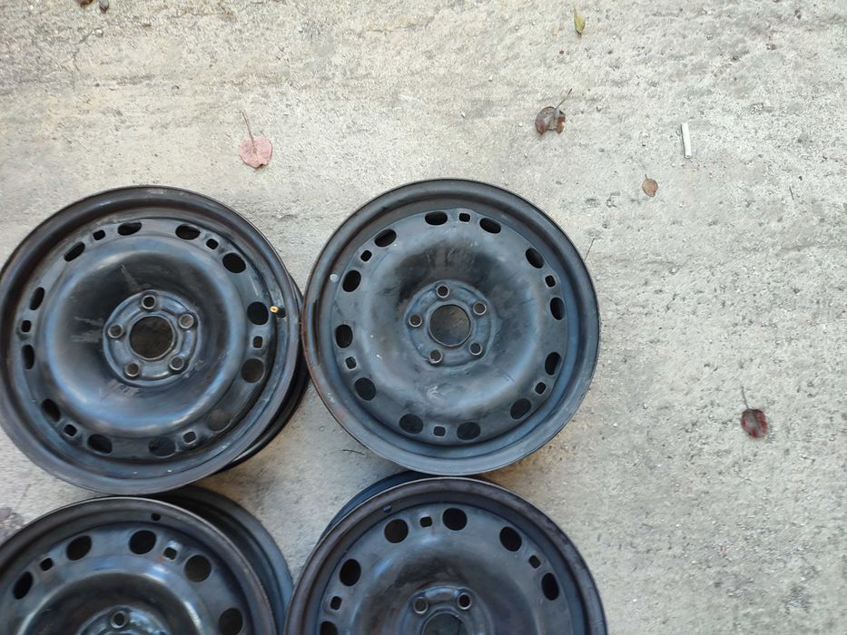 4 бр. 15" Метални джанти Volkswagen, Skoda, Seat