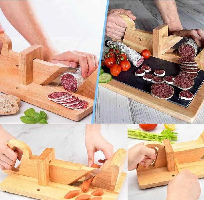 Дървена гилотина SLICER за прецизно рязане на мезета