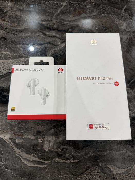 HUAWEI P40 PRO 256GB BLACK  с слушалки HAUWEI FreeBods 5i