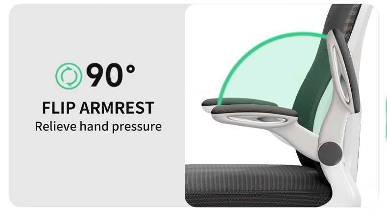 Scaun de Birou Ergonomic, inaltime reglabila, Suport pt Geaca,tetiera