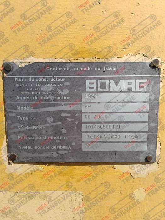 Dezmembrare piese Bomag BW90AD