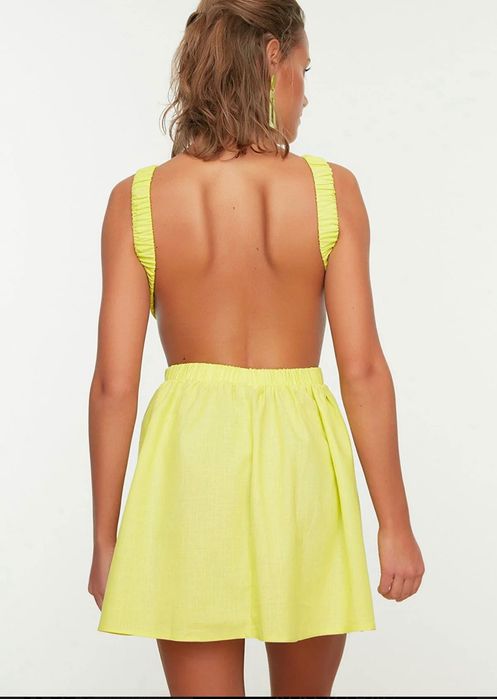 Рокля в цвят лайм