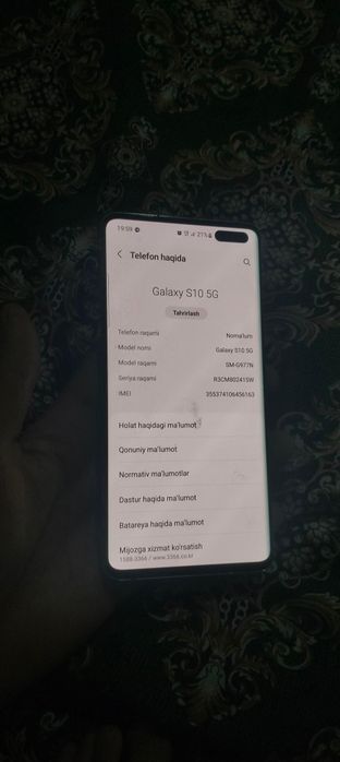 S10 5g aybi yoq holati ideal